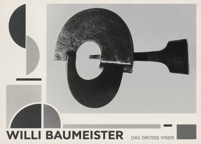 Willi Baumeister Das Grosse Visier No6 - Affiche